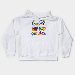 Love Knows No Gender Kids Hoodie